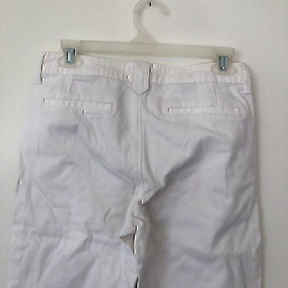 NYDJ NOT YOUR DAUGHTERS Solid White Cropped Crop Ankle Skinny Jeans 4 STAINS - Picture 8 of 11